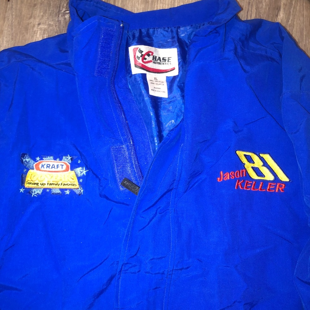 Chase Authentics Blue Jacket with Yellow and Red Embroidery